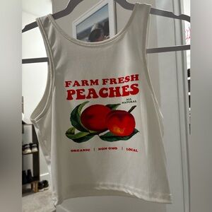 Farm fresh peaches crop top